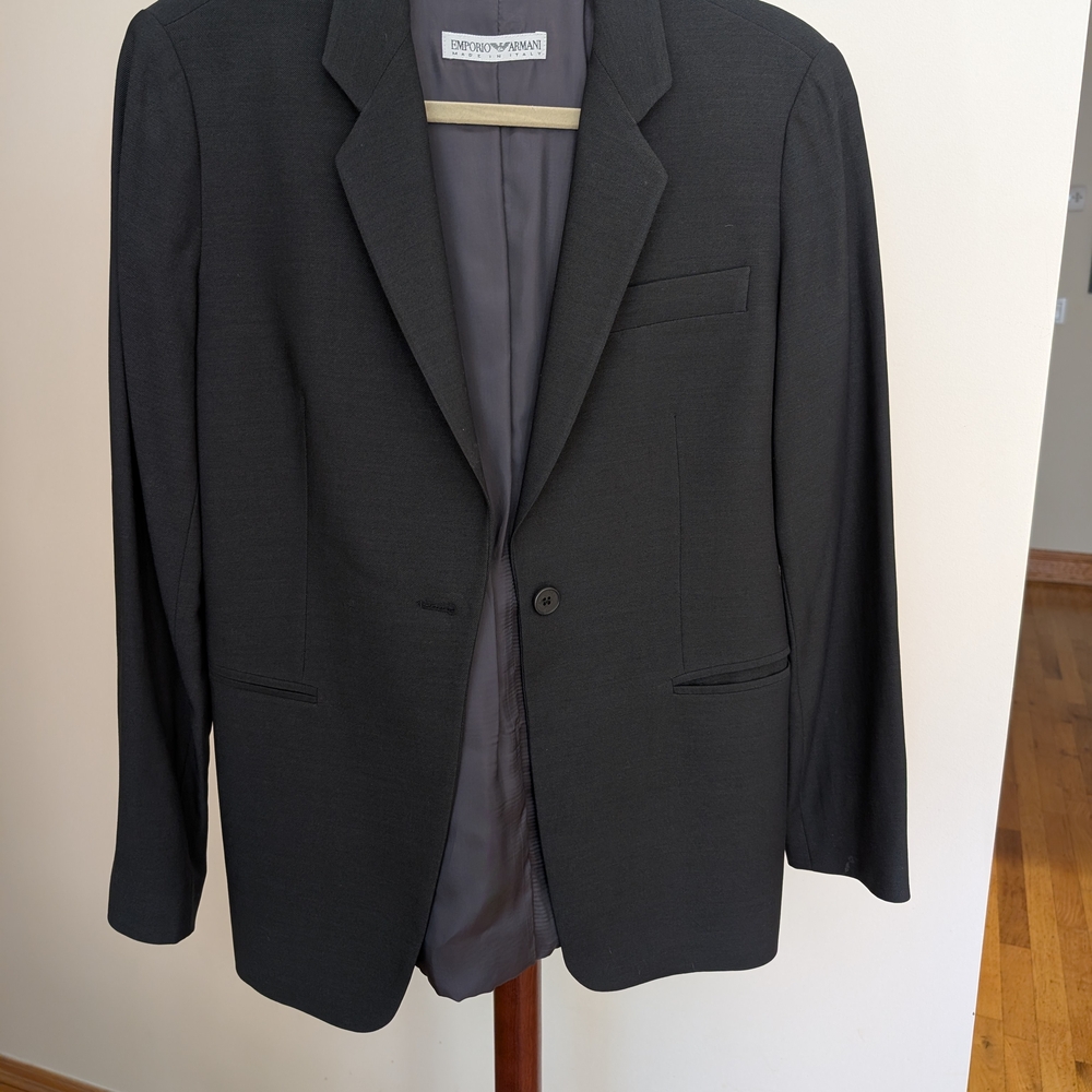 Armani Women's Black Blazer With Pencil Skirt